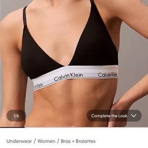 Calvin Klein Women's Black Bralette